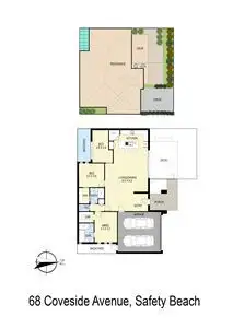 Floorplan of Homely house listing, 68 Coveside Avenue, Safety Beach VIC 3936