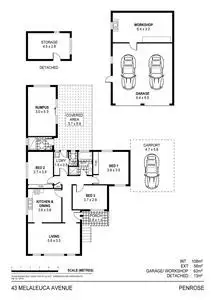 Floorplan of Homely house listing, 43 Melaleuca Avenue, Penrose NSW 2530