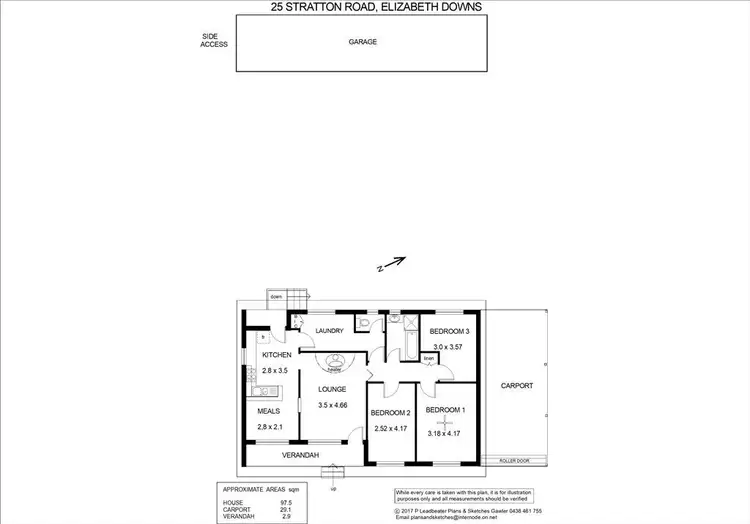 Floorplan of Homely house listing, 25 Stratton Road, Elizabeth Downs SA 5113