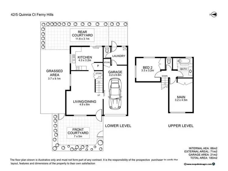 Floorplan of Homely townhouse listing, 42/5 Quinnia Court, Ferny Hills QLD 4055