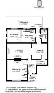Floorplan of Homely unit listing, 2/208 Lonsdale Terrace, Millswood SA
