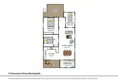 Floorplan of Homely house listing, 75 Grosvenor Street, Morningside QLD 4170
