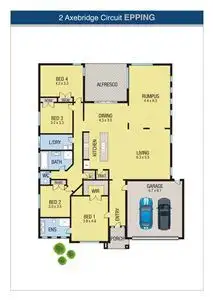 Floorplan of Homely house listing, 2 Axebridge Circuit, Epping VIC 3076