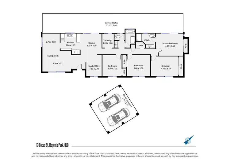 Floorplan of Homely house listing, 13 Cocas Street, Regents Park QLD 4118