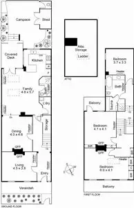 Floorplan of Homely house listing, 583 King Street, West Melbourne VIC