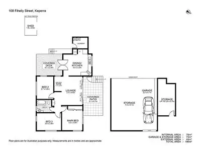Floorplan of Homely house listing, 108 Fihelly Street, Keperra QLD