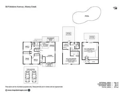 Floorplan of Homely house listing, 58 Folkstone Avenue, Albany Creek QLD 4035