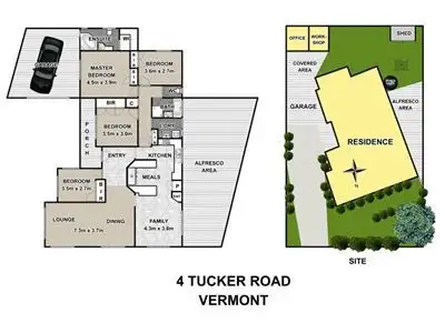 Floorplan of Homely house listing, 4 Tucker Road, Vermont VIC 3133