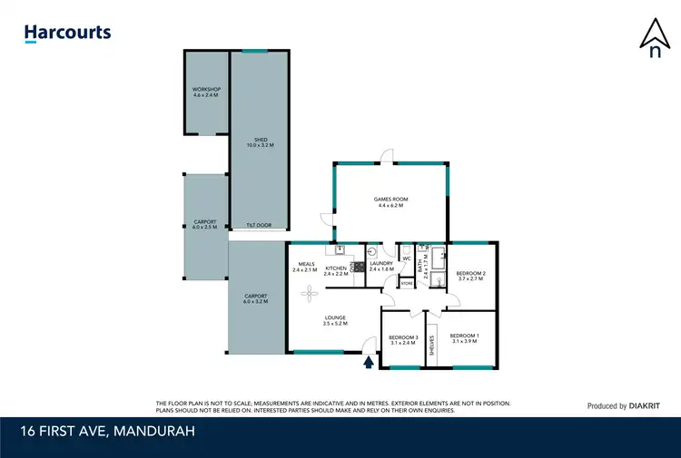Floorplan of Homely house listing, 16 First Avenue, Mandurah WA 6210