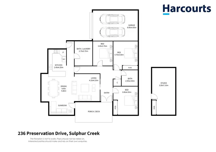 Floorplan of Homely house listing, 236 Preservation Drive, Sulphur Creek TAS 7316