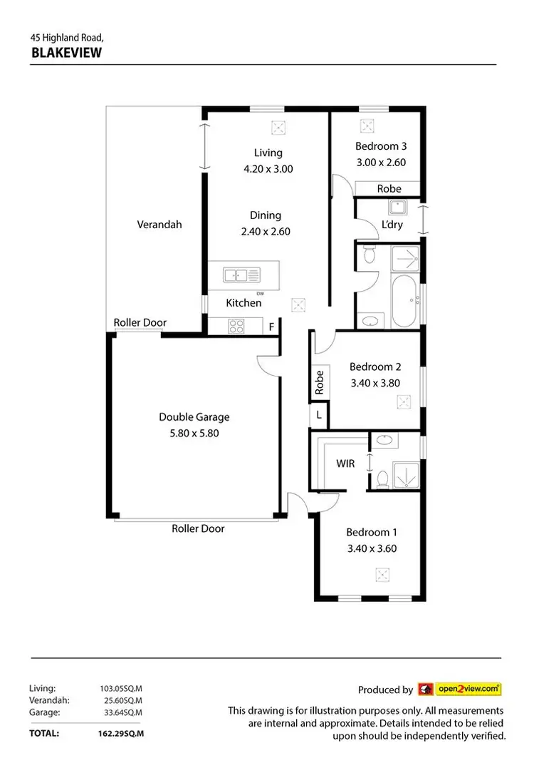 Floorplan of Homely house listing, 45 Highland Circuit, Blakeview SA 5114