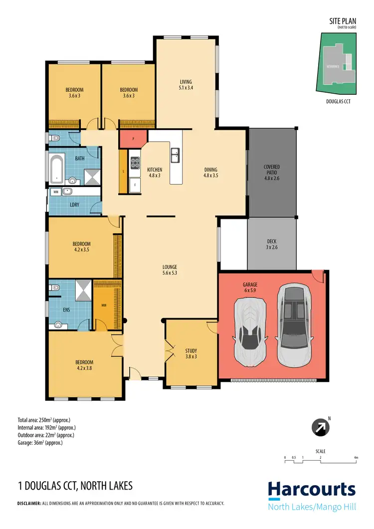 Floorplan of Homely house listing, 1 Douglas Circuit, North Lakes QLD 4509