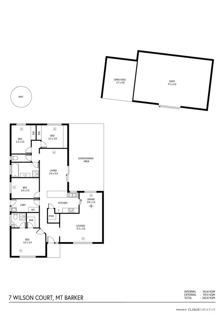 Floorplan of Homely house listing, 7 Wilson Court, Mount Barker SA 5251