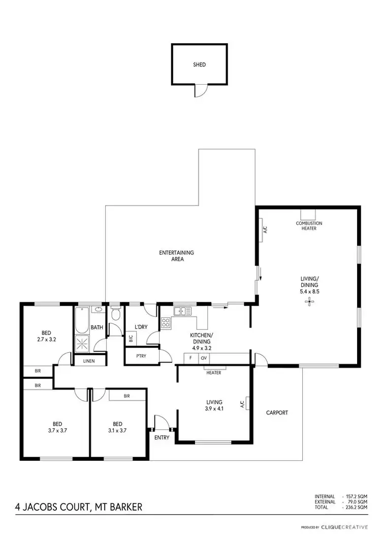 Floorplan of Homely house listing, 4 Jacobs Crescent, Mount Barker SA 5251