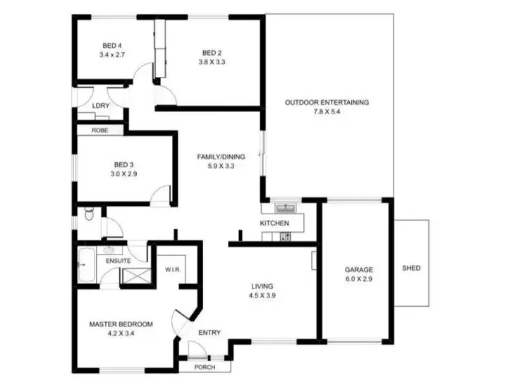 Floorplan of Homely house listing, 54 Fletcher Road, Mount Barker SA 5251