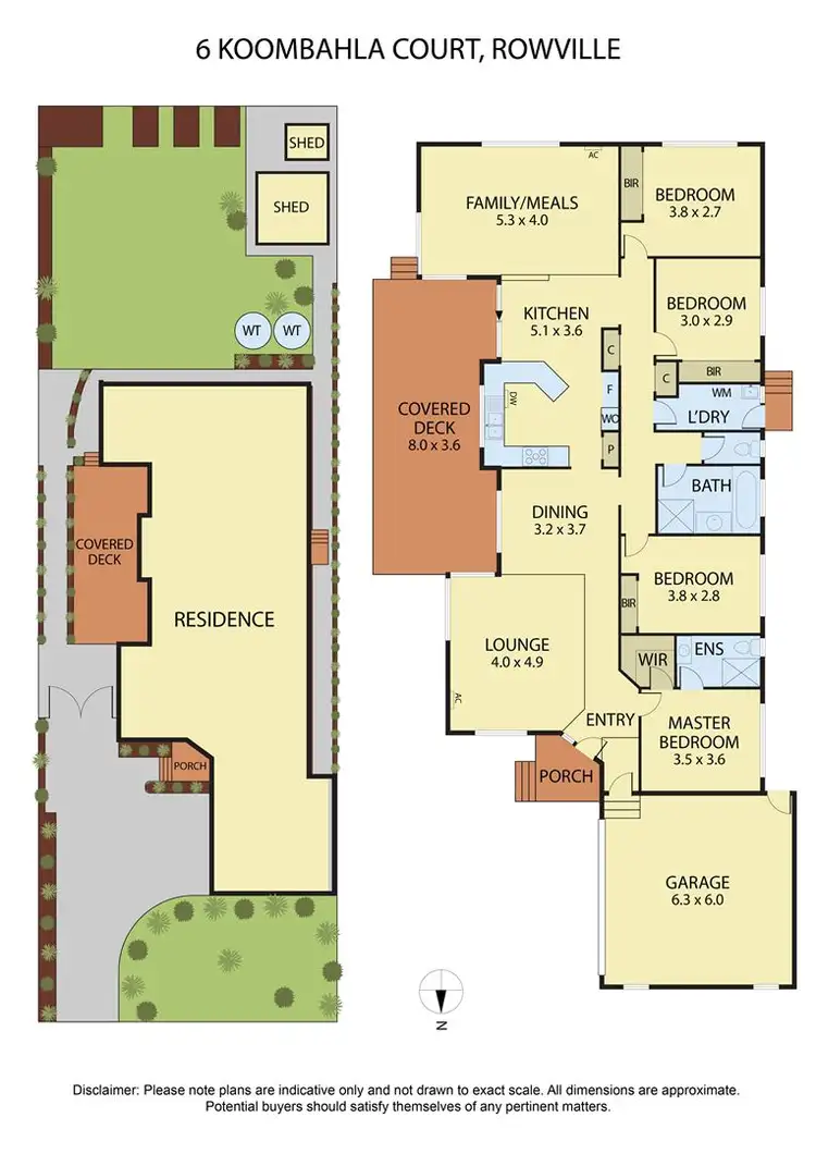 Floorplan of Homely house listing, 6 Koombahla Court, Rowville VIC 3178