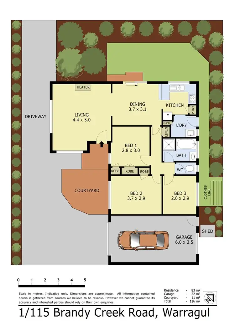 Floorplan of Homely unit listing, 1/115 Brandy Creek Road, Warragul VIC 3820