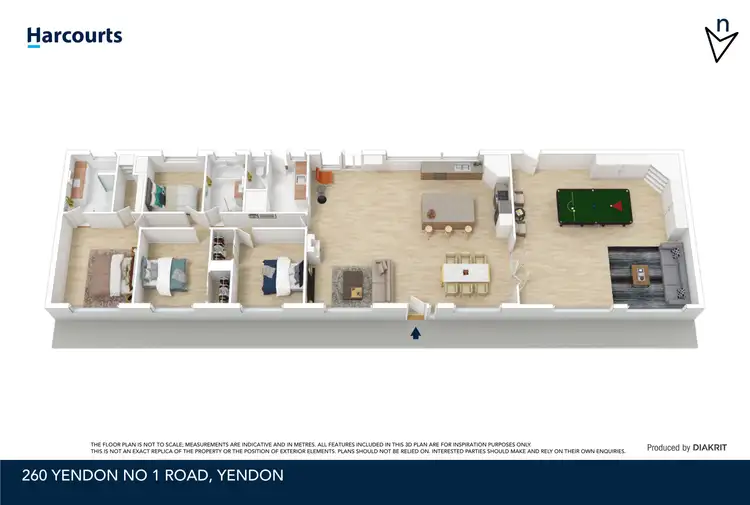 Floorplan of Homely house listing, 260 Yendon Number 1 Road, Buninyong VIC 3357
