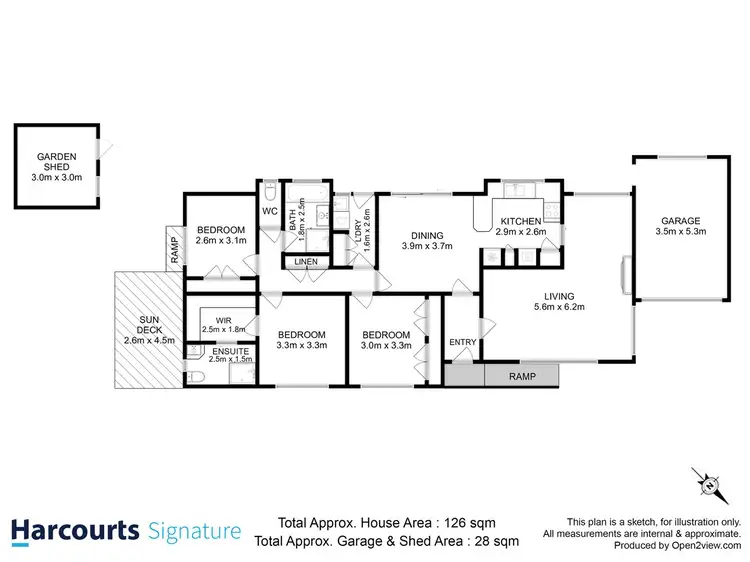 Floorplan of Homely unit listing, 2/8A Crown Street, Bellerive TAS 7018