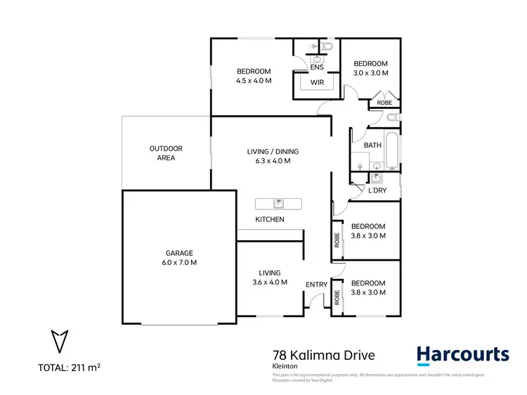 Floorplan of Homely house listing, 78 Kalimna Drive, Kleinton QLD 4352