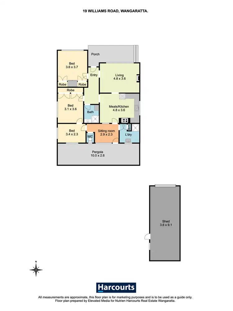 Floorplan of Homely house listing, 19 Williams Road, Wangaratta VIC 3677