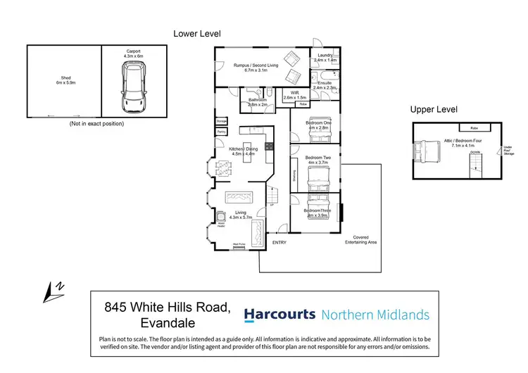 Floorplan of Homely house listing, 845 White Hills Road, Evandale TAS 7212