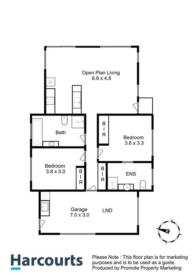 Floorplan of Homely house listing, 1/12 Hallett Drive, Rokeby TAS 7019