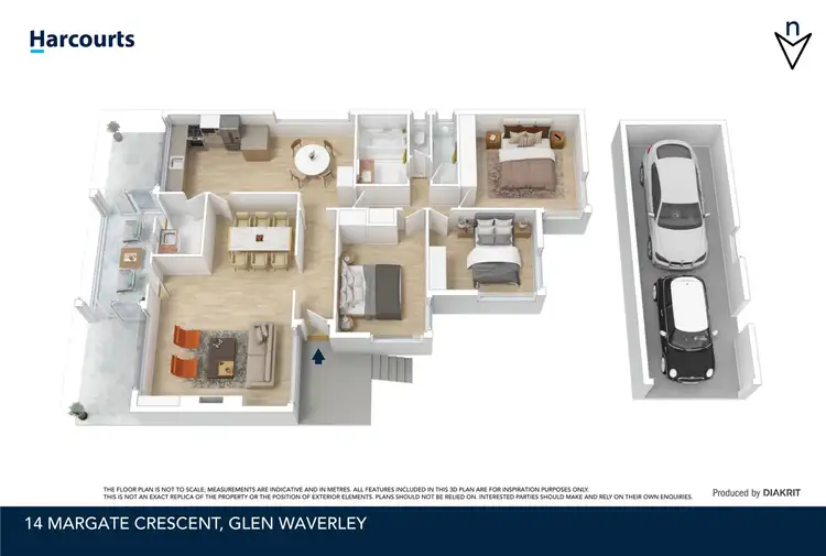 Floorplan of Homely house listing, 14 Margate Crescent, Glen Waverley VIC 3150