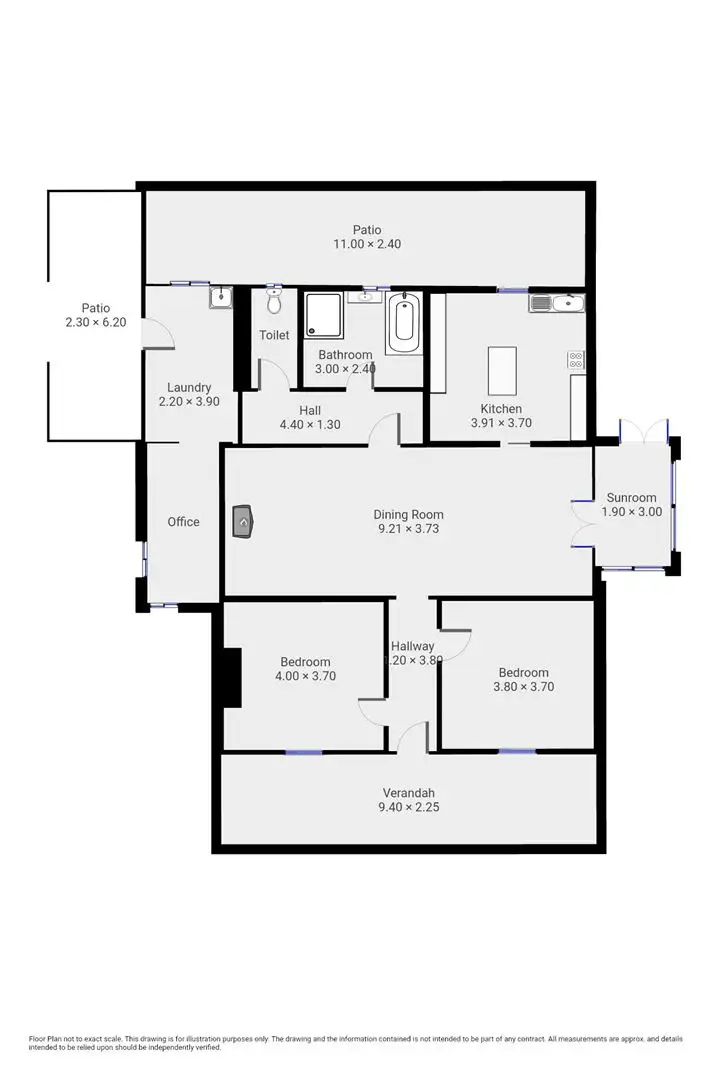 Floorplan of Homely house listing, 55 Rosa Terrace, Yongala SA 5493