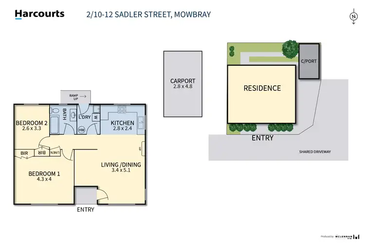 Floorplan of Homely house listing, 2/10-14 Sadler Street, Mowbray TAS 7248