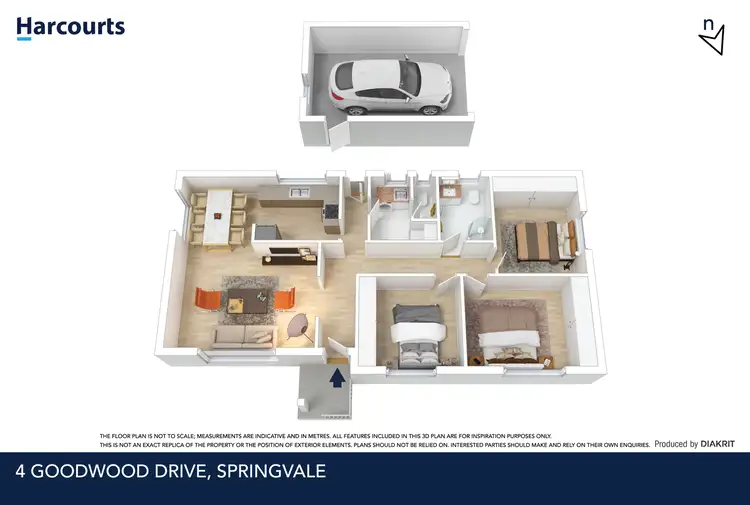 Floorplan of Homely house listing, 4 Goodwood Drive, Springvale VIC 3171