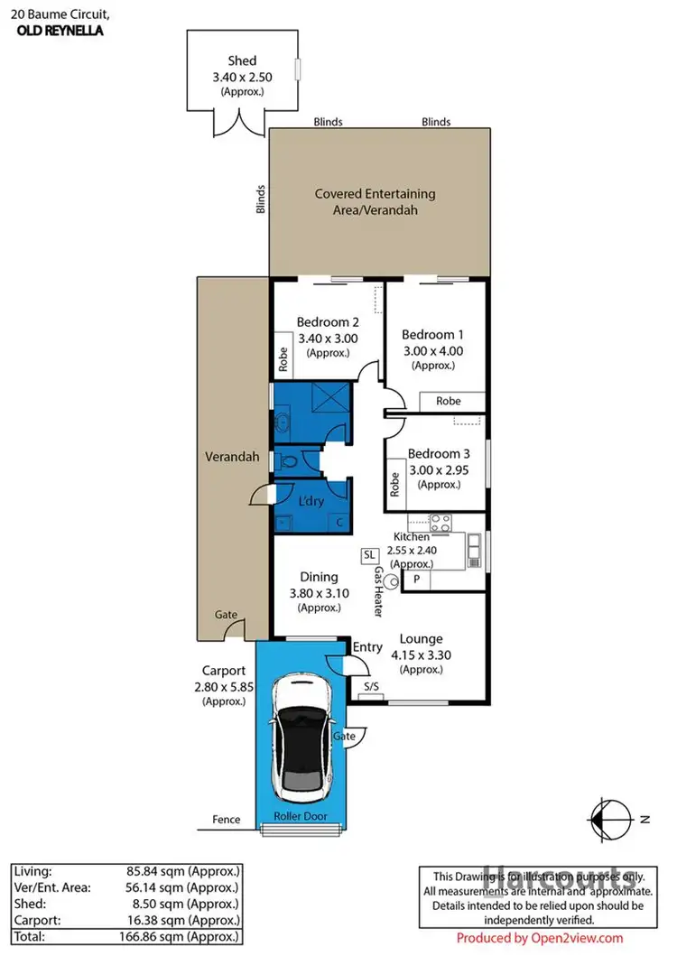 Floorplan of Homely house listing, 20 Baume Circuit, Old Reynella SA 5161