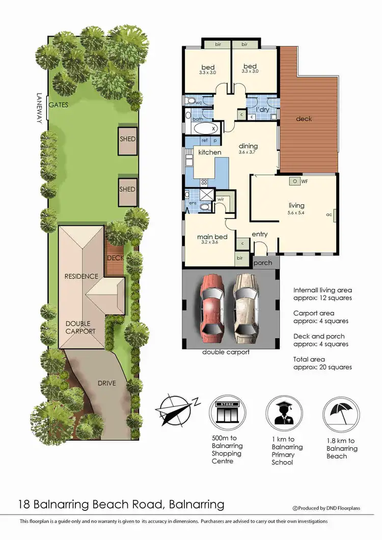 Floorplan of Homely house listing, 18 Balnarring Beach Road, Balnarring VIC 3926