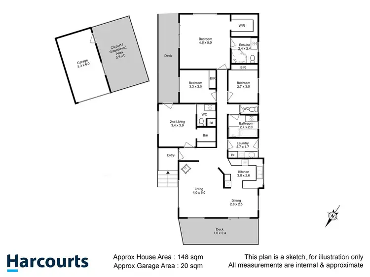 Floorplan of Homely house listing, 83 Russell Road, Claremont TAS 7011