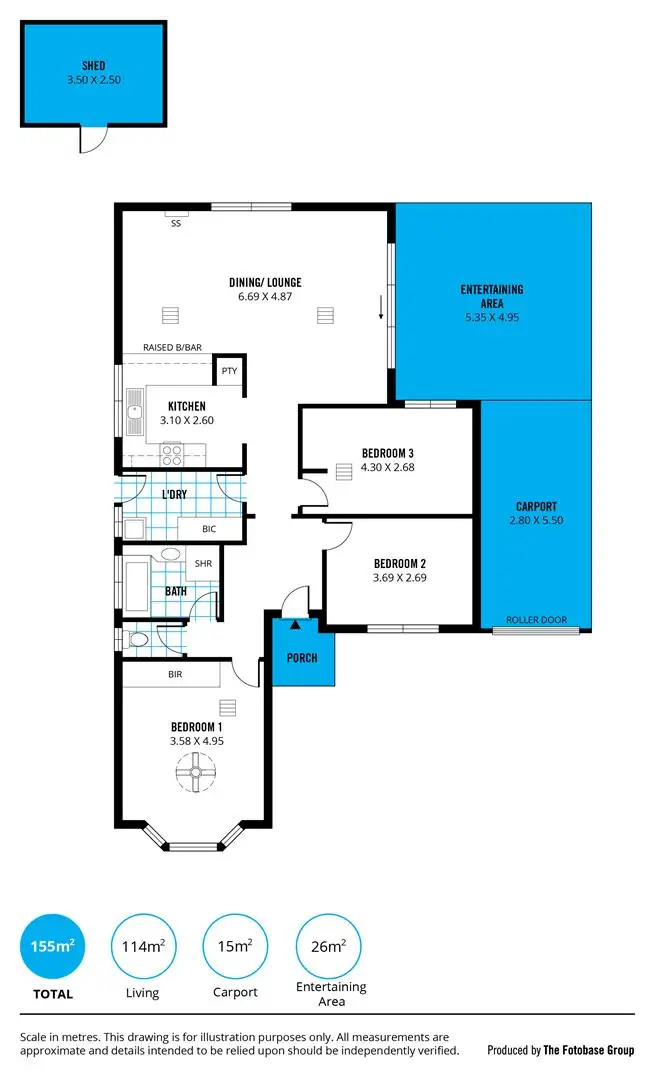 Floorplan of Homely house listing, 51 Barossa Way, Woodcroft SA 5162