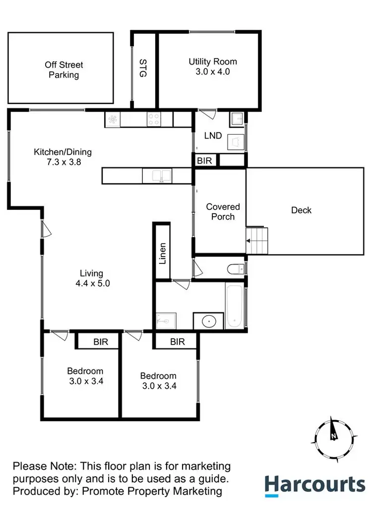 Floorplan of Homely unit listing, 4/10 Glenfern Street, Howrah TAS 7018