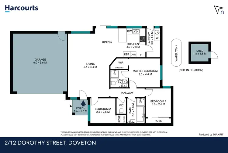 Floorplan of Homely unit listing, 2/12 Dorothy Street, Doveton VIC 3177