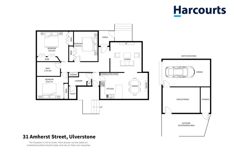 Floorplan of Homely house listing, 31 Amherst Street, West Ulverstone TAS 7315