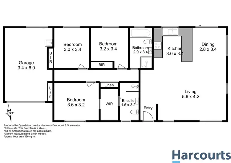 Floorplan of Homely unit listing, 2/63 Dana Drive, Devonport TAS 7310