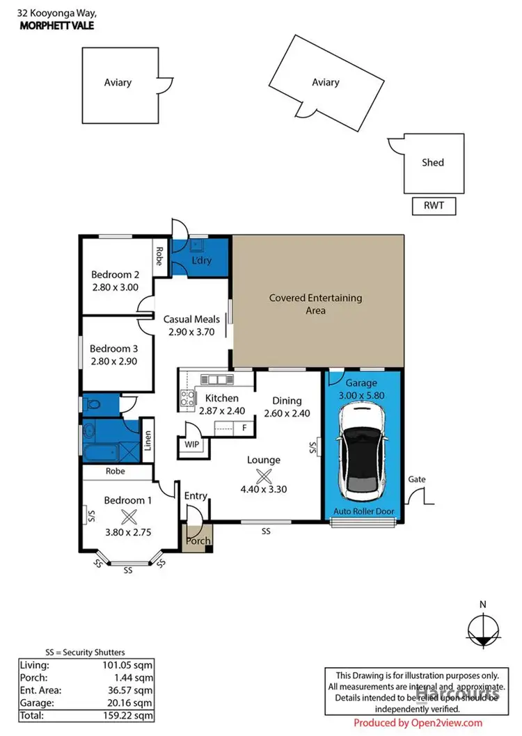 Floorplan of Homely house listing, 32 Kooyonga Way, Morphett Vale SA 5162