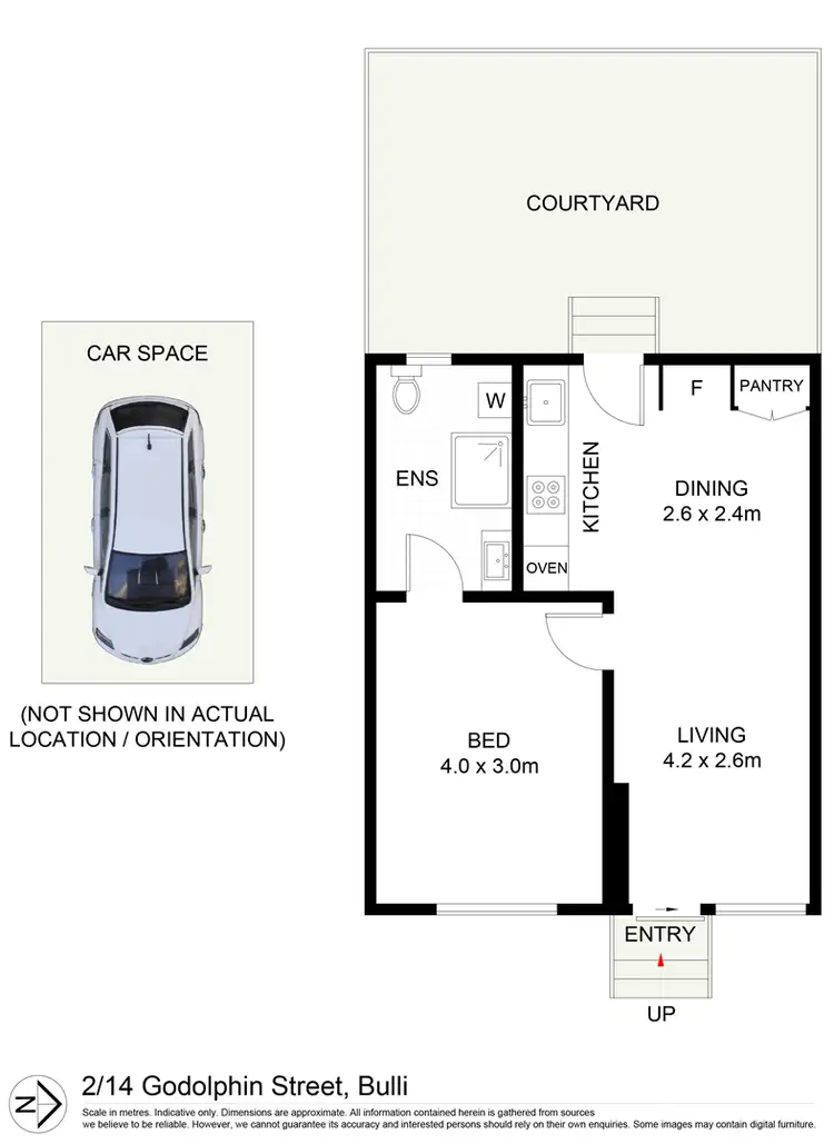 Floorplan of Homely villa listing, 2/14 Godolphin Street, Bulli NSW 2516