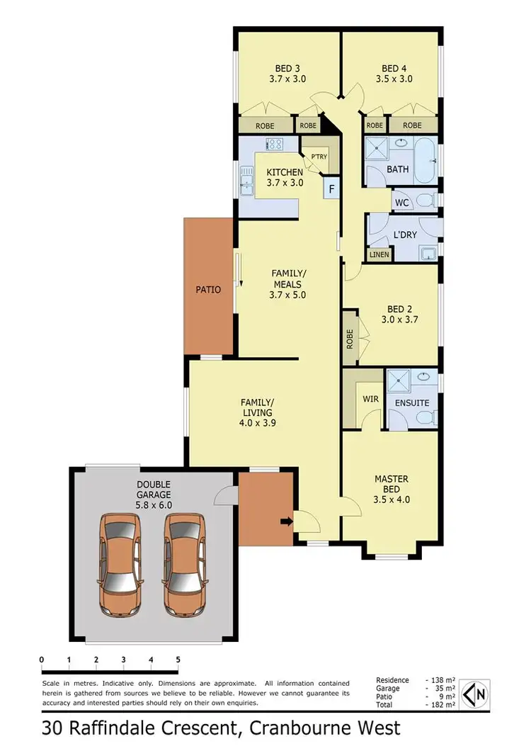 Floorplan of Homely house listing, 30 Raffindale Crescent, Cranbourne West VIC 3977