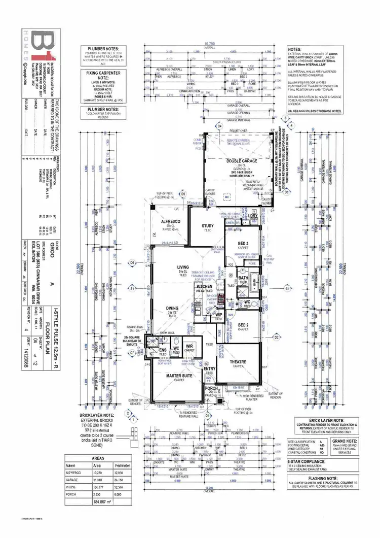Floorplan of Homely house listing, 33 Cinnabar Drive, Eglinton WA 6034