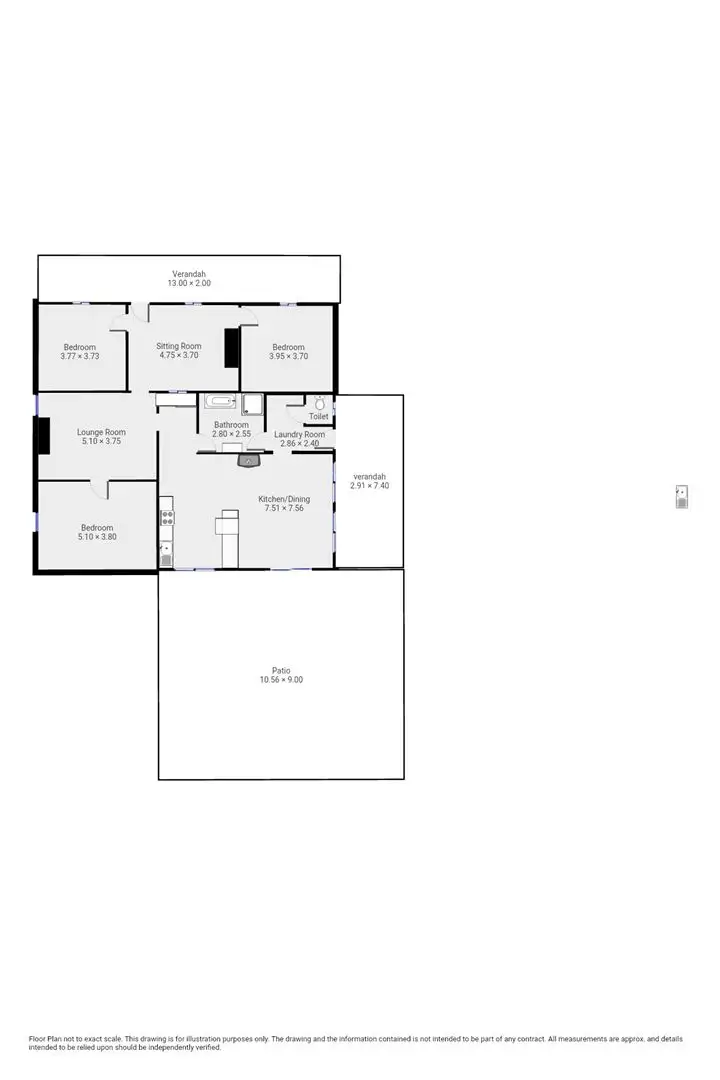 Floorplan of Homely house listing, 28 Steer Road, Yongala SA 5493