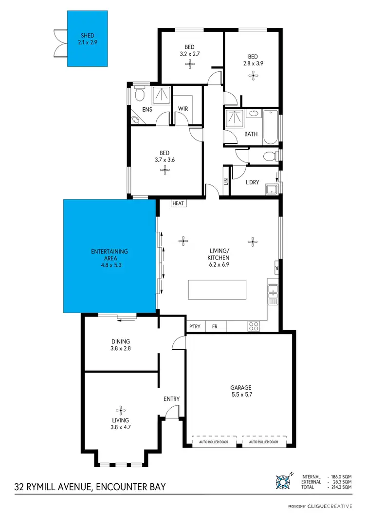 Floorplan of Homely house listing, 32 Rymill Avenue, Encounter Bay SA 5211