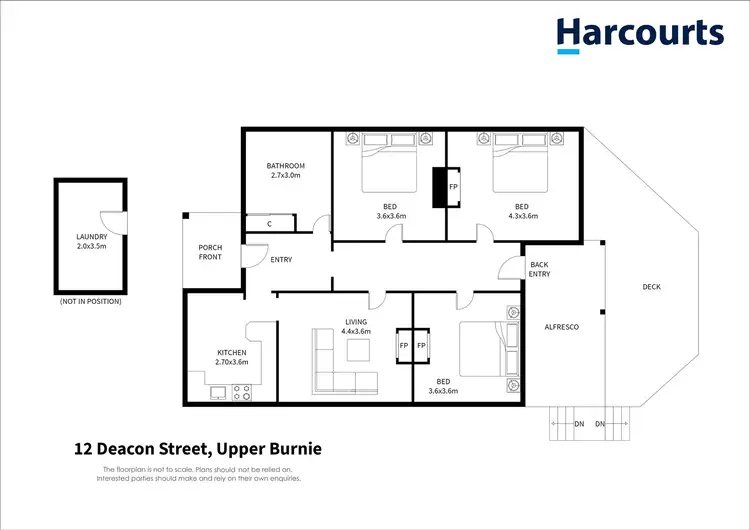 Floorplan of Homely house listing, 12 Deacon Street, Upper Burnie TAS 7320