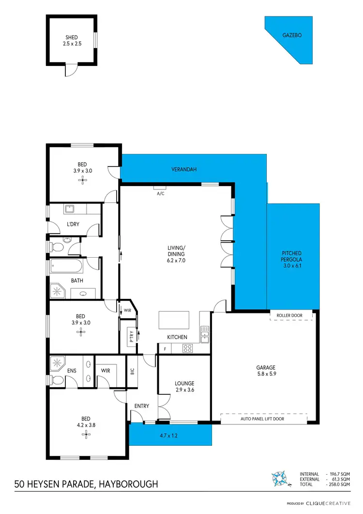 Floorplan of Homely house listing, 50 Heysen Parade, Hayborough SA 5211