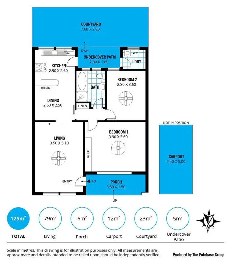 Floorplan of Homely unit listing, 2/39 Hill Avenue, Cumberland Park SA 5041
