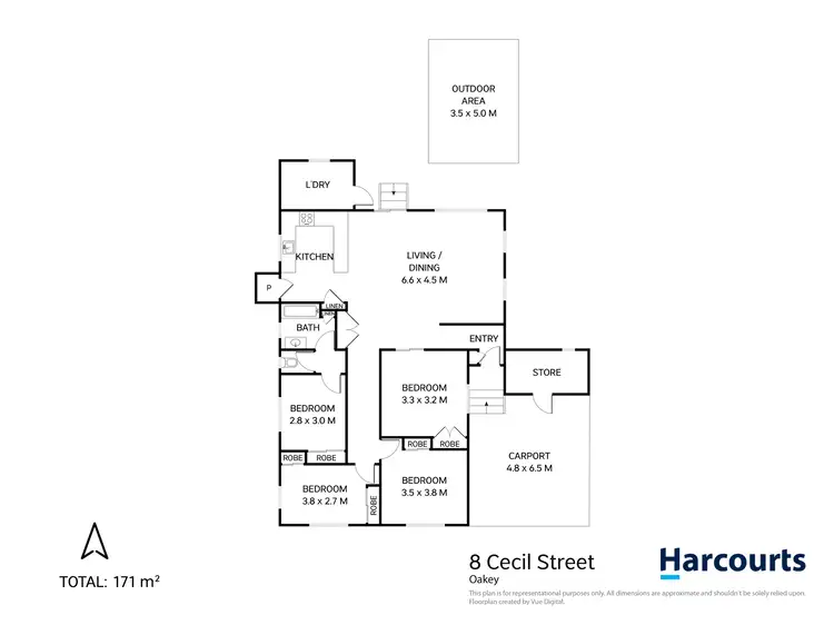 Floorplan of Homely house listing, 8 Cecil Street, Oakey QLD 4401