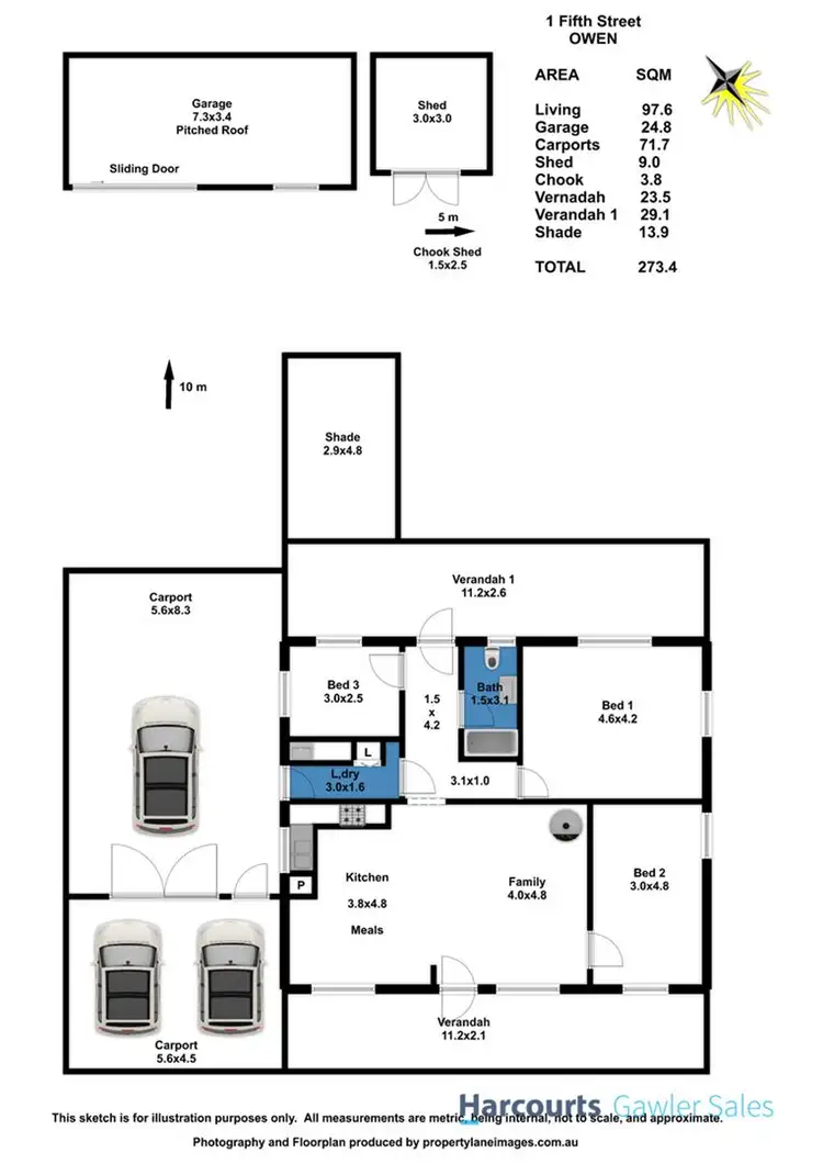 Floorplan of Homely house listing, 1 Fifth Street, Owen SA 5460
